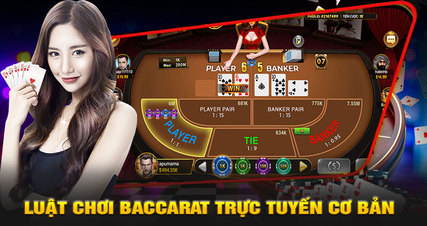 Luật chơi Baccarat trực tuyến cơ bản